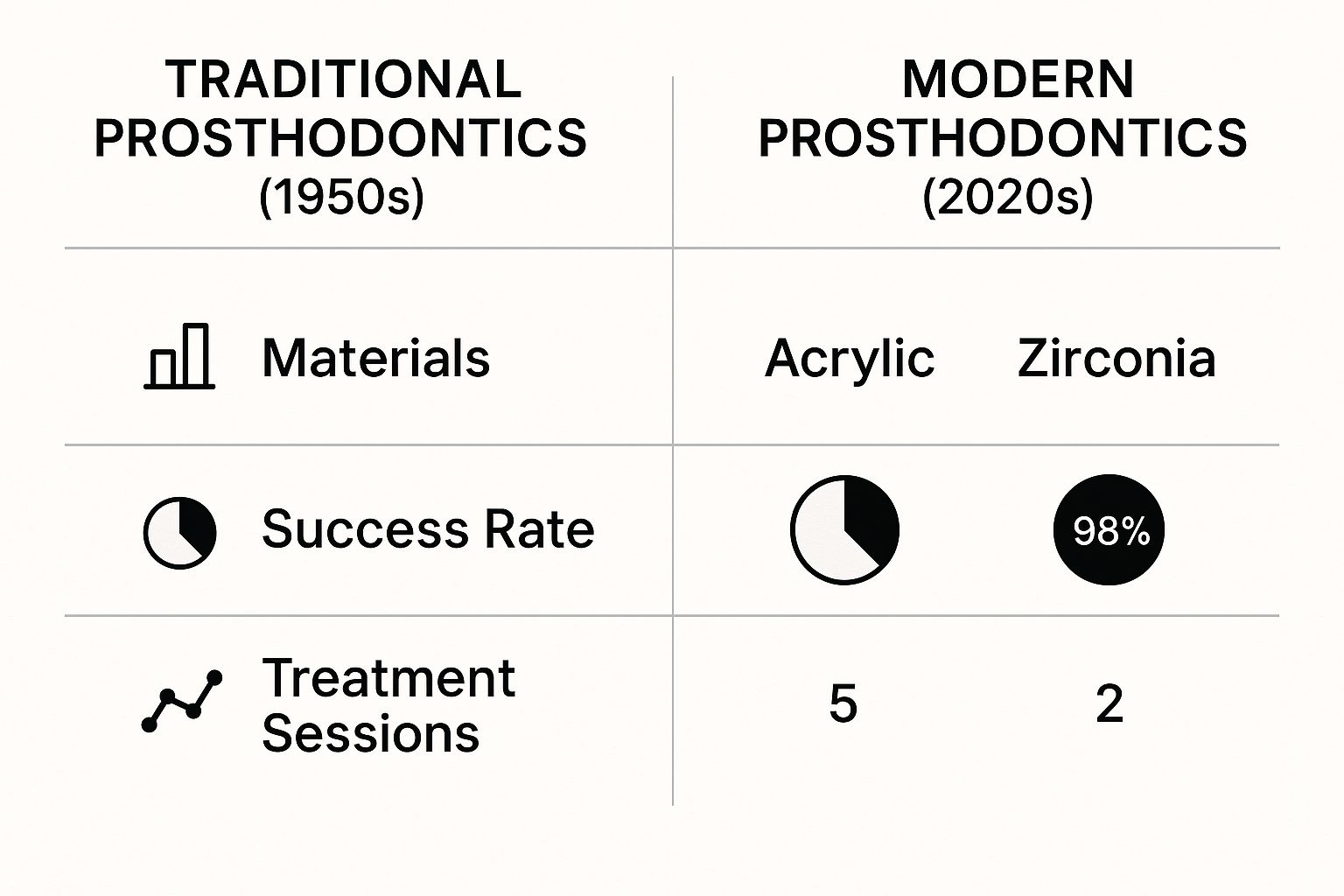 Infographic about what is prosthodontic dentistry