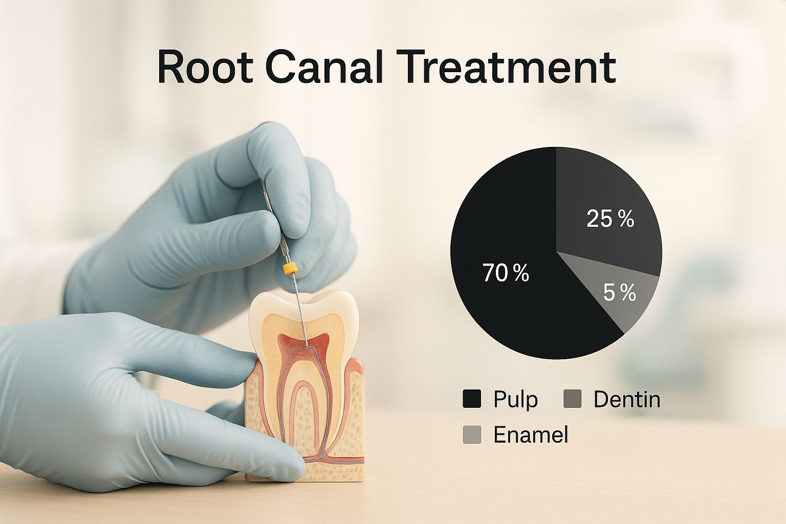 Infographic about root canal tijuana