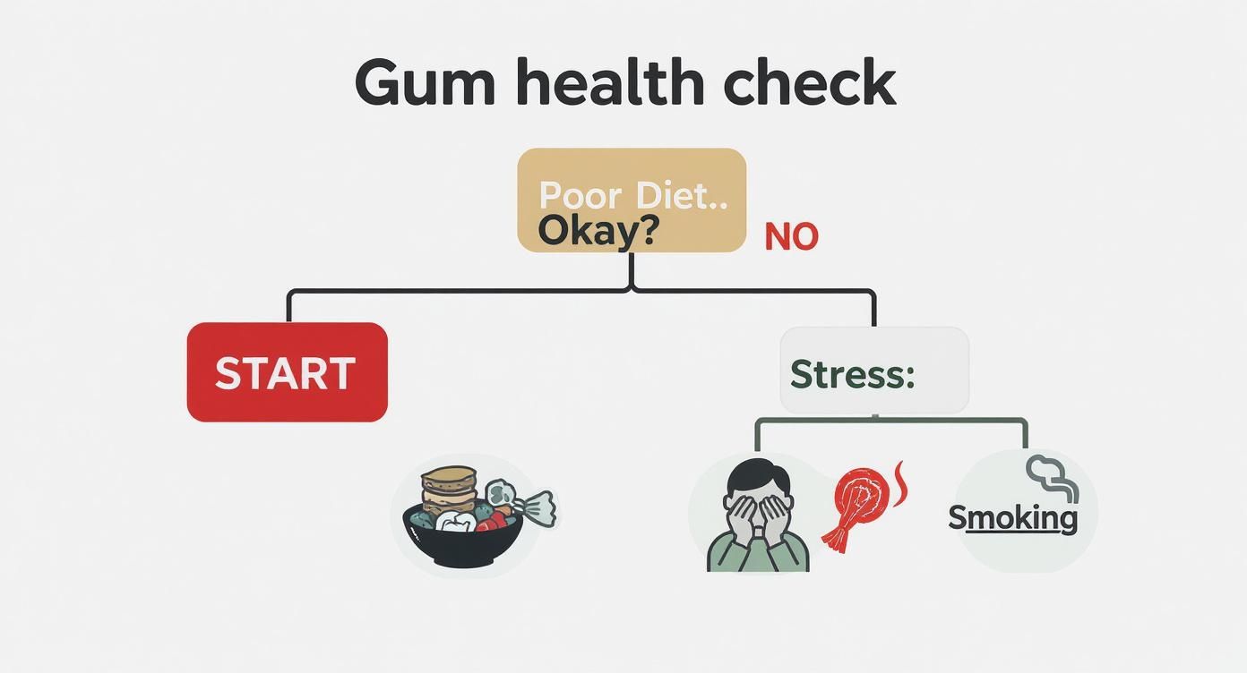 Infographic about how to prevent gum inflammation