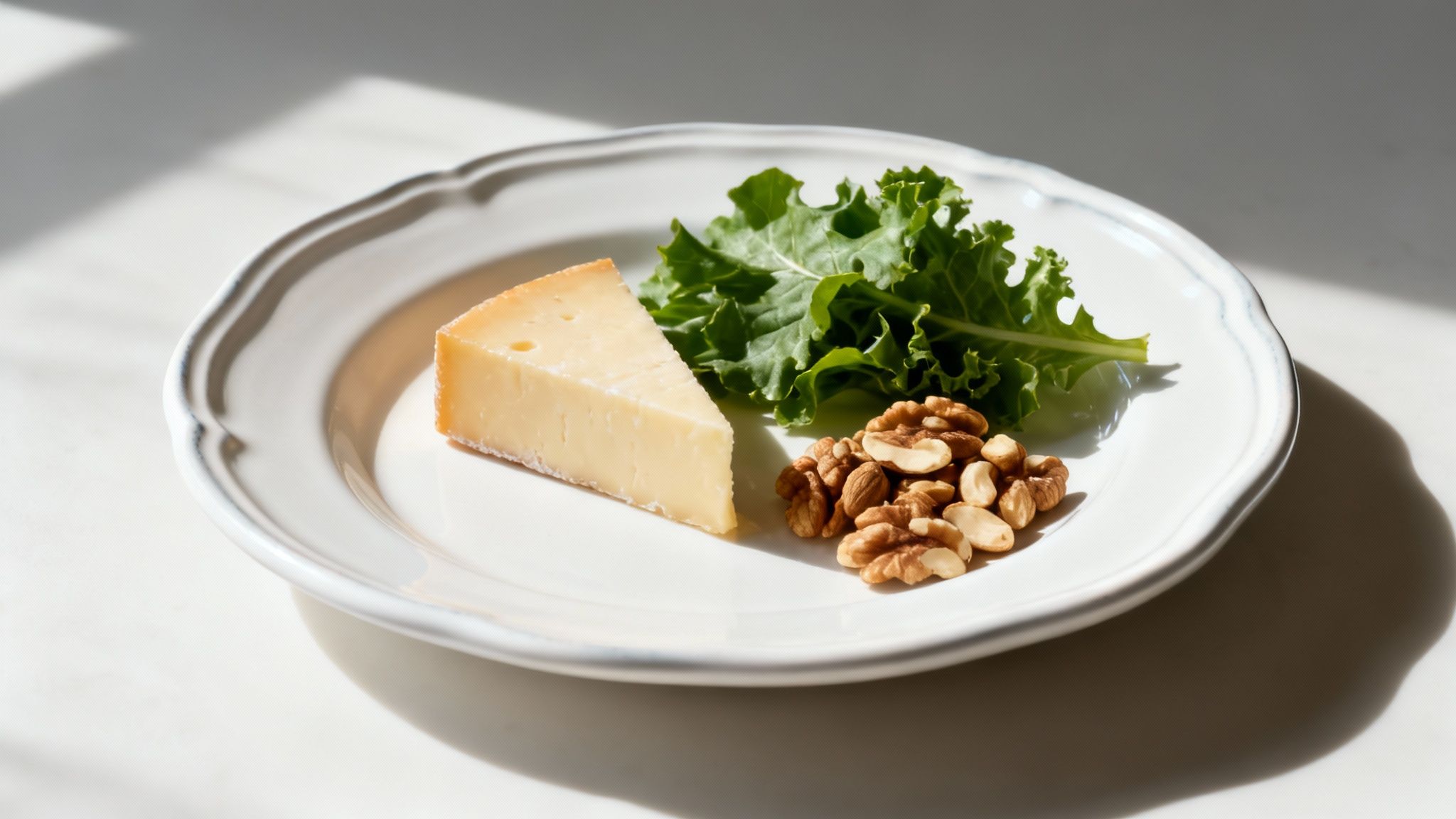 A colorful array of healthy fruits and vegetables that promote oral health.