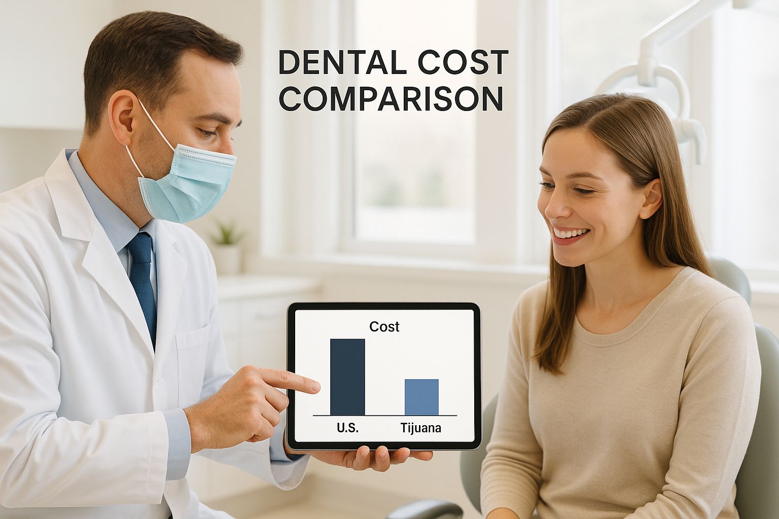 Cost of a Smile Makeover in Tijuana: Full Mouth Restoration & Dental Implants 1 Infographic about what is the cost of a smile makeover in Tijuana