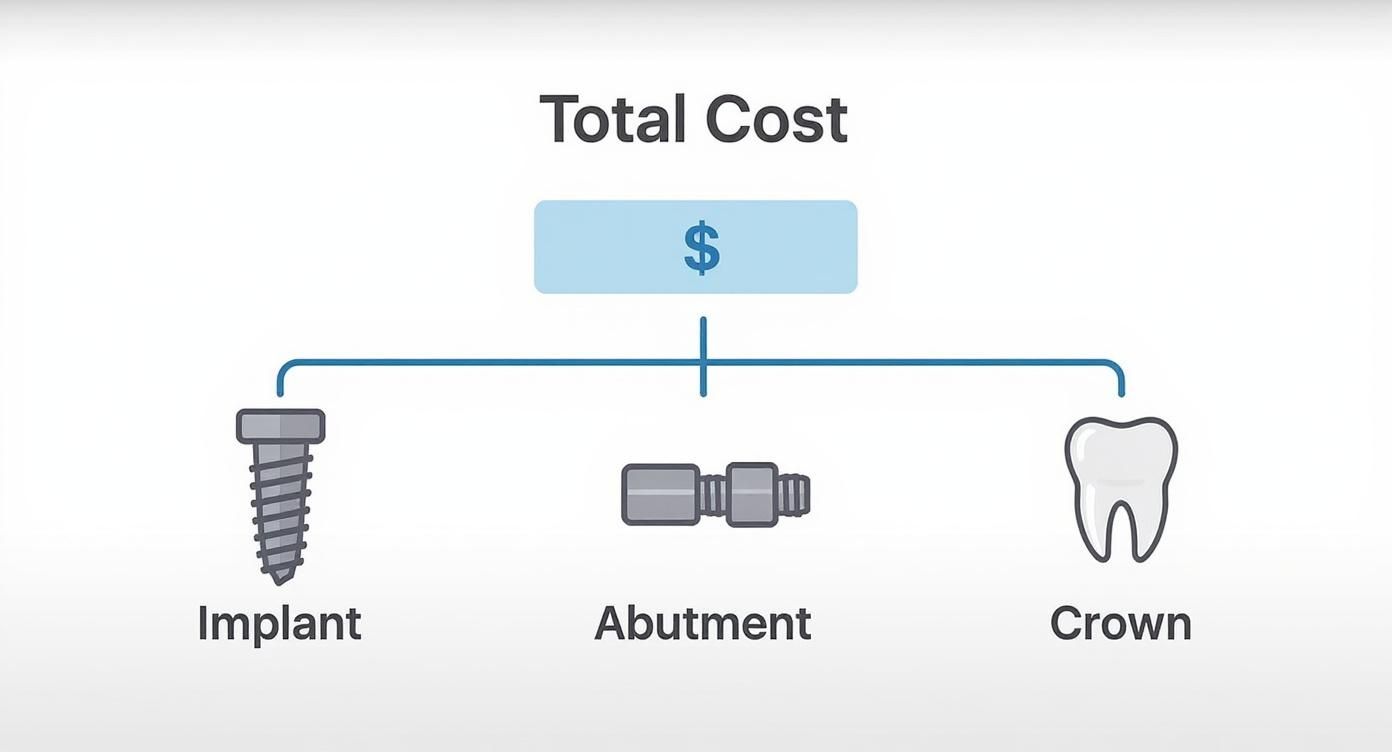 Infographic about dental implants san diego cost