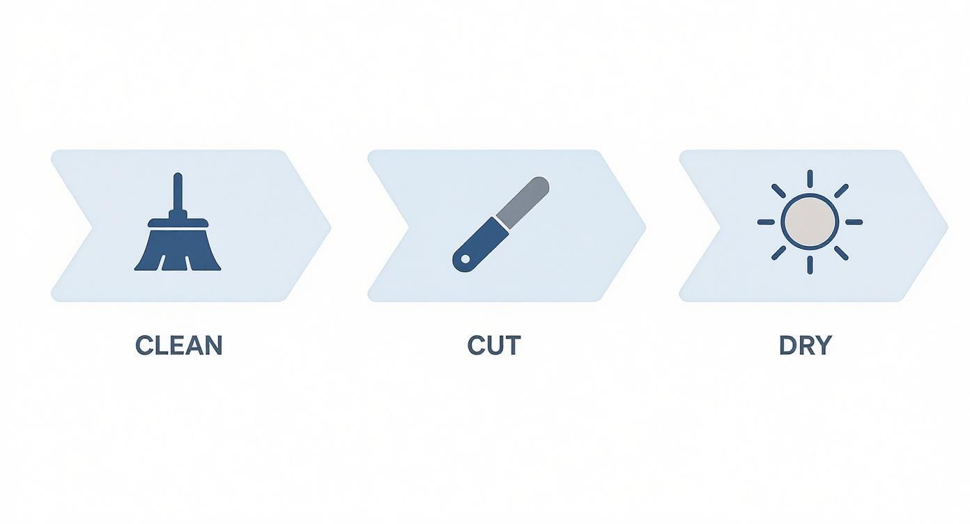 Infographic about foam roof repair