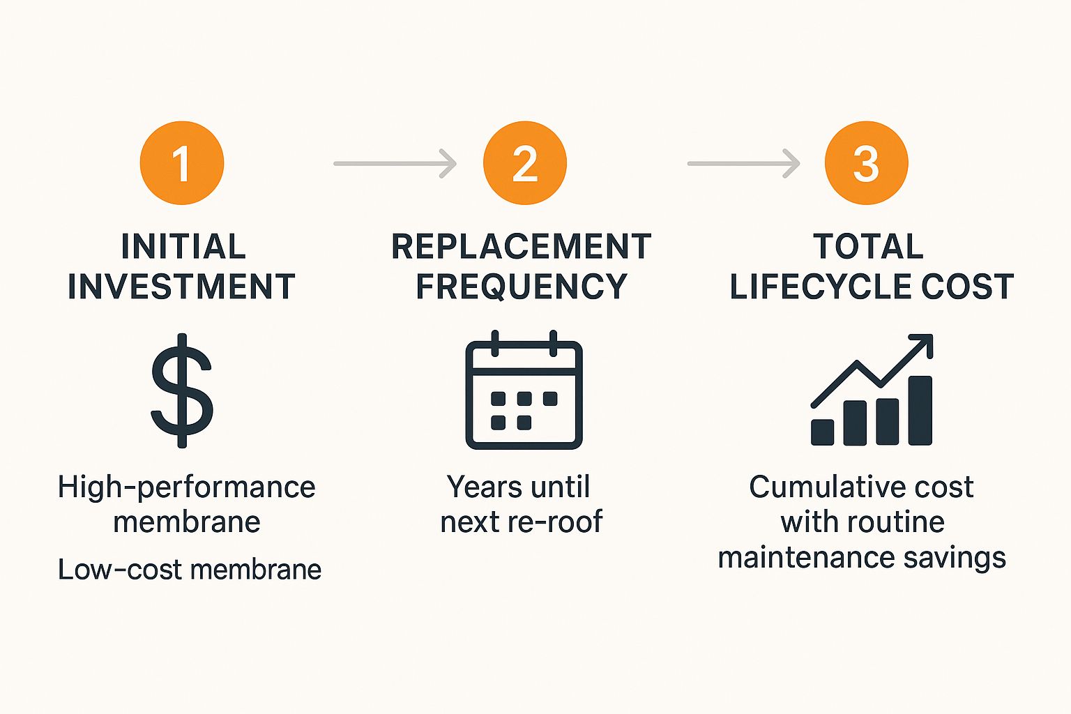 Infographic about flat roof maintenance