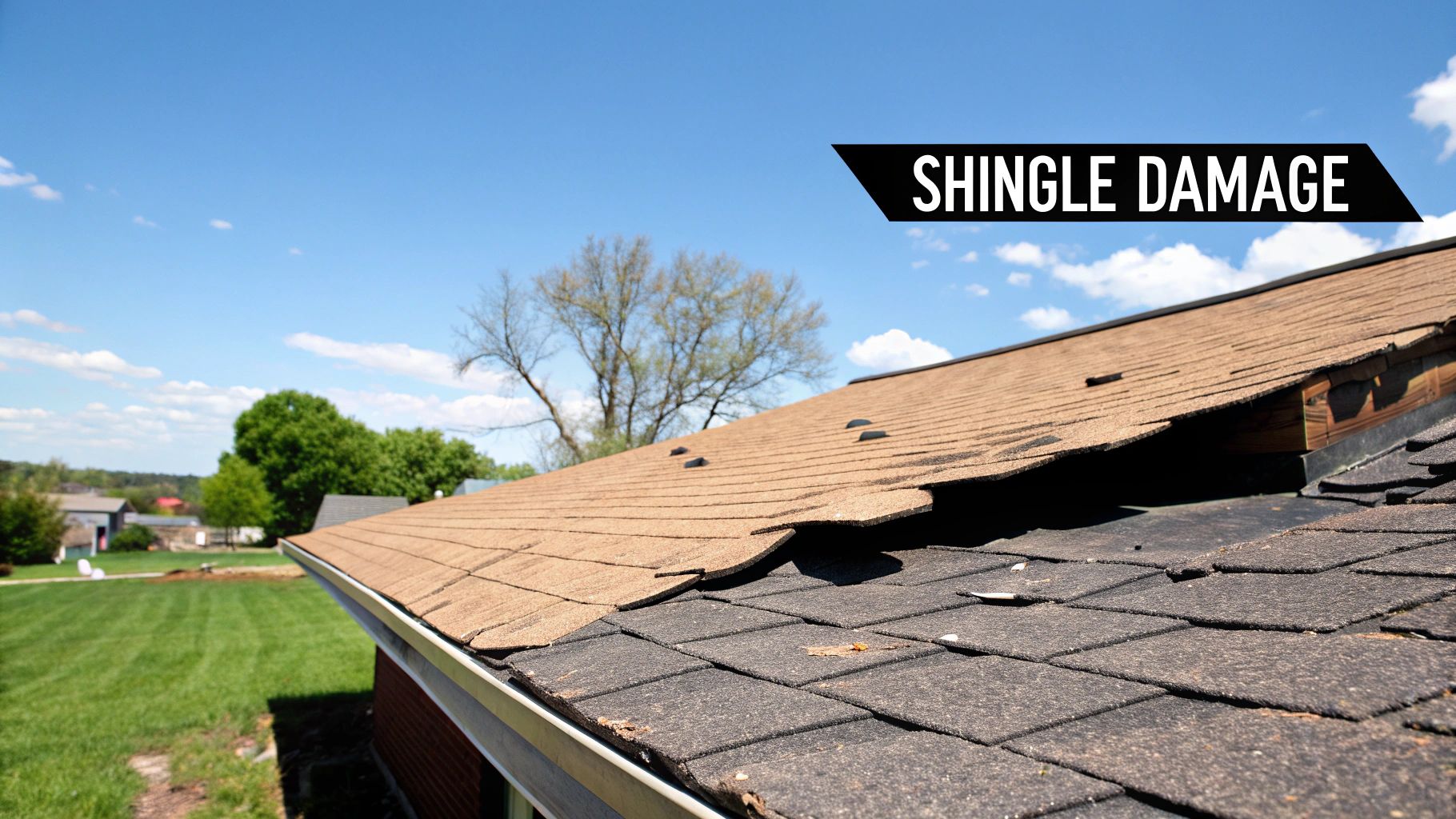 Widespread Shingle Damage: The Most Obvious Red Flag