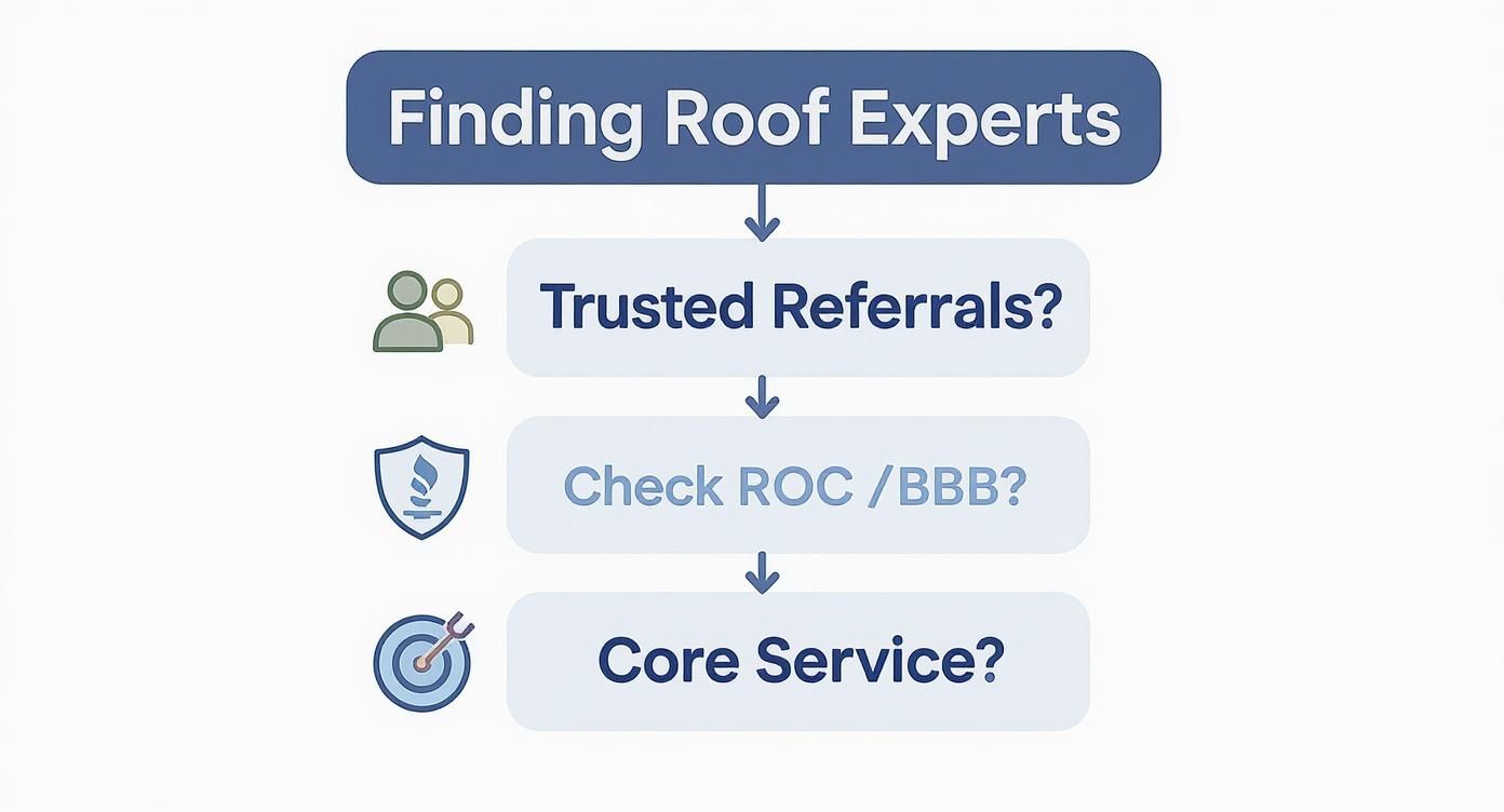 Infographic about roof coating specialist
