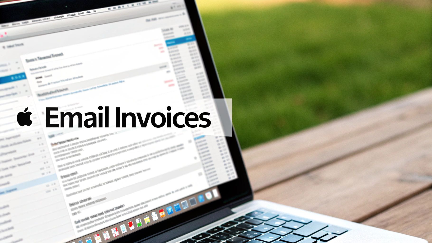 Email inbox showing search results for Apple receipts