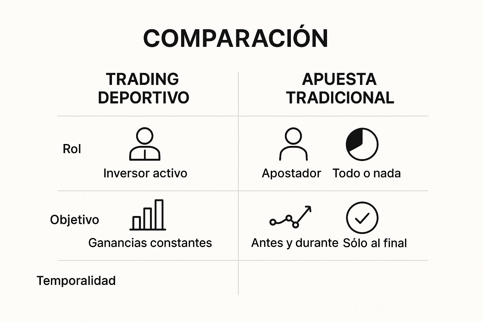 Infographic about que es el trading deportivo