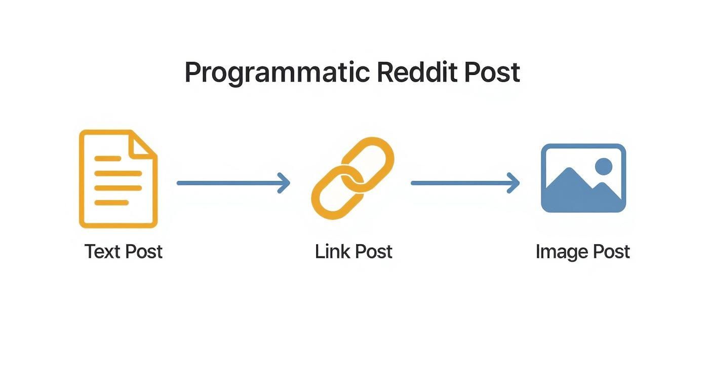 Infographic about reddit posting api