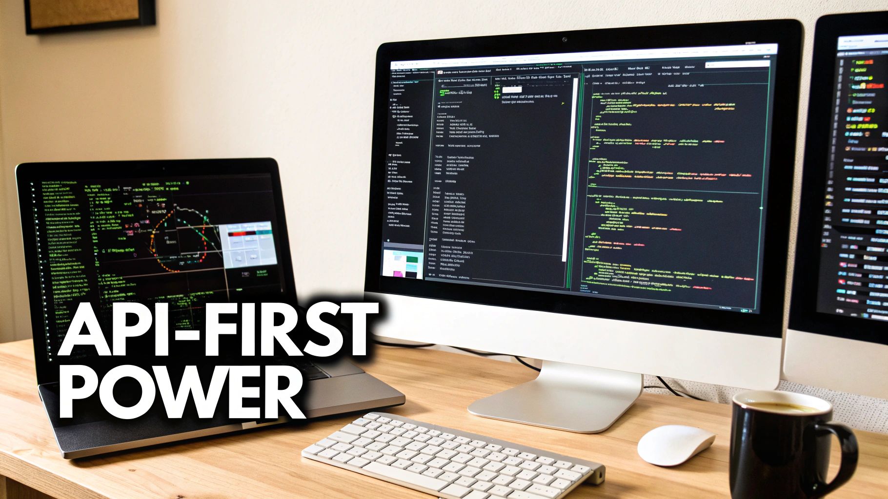 A developer working on custom marketing automation workflows on a computer screen.