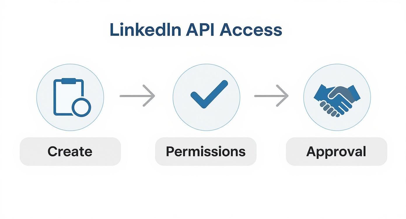 Infographic about linkedin posting api