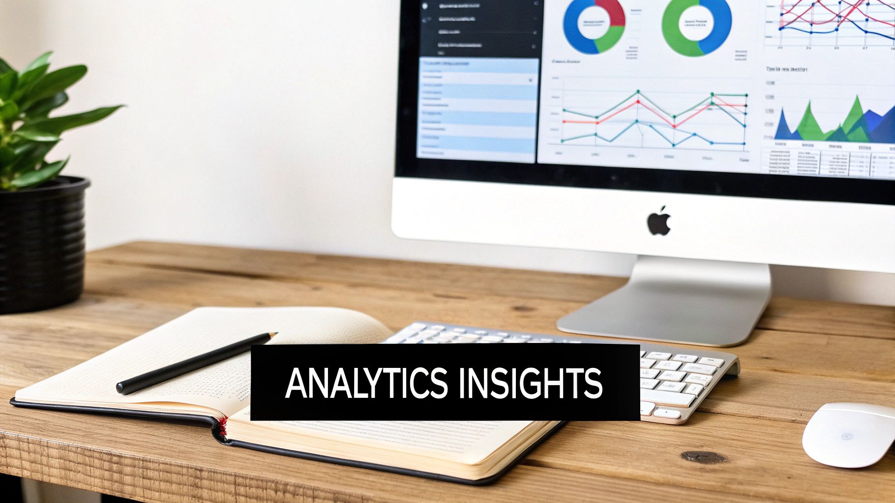 A person pointing at an analytics dashboard on a laptop screen, illustrating data interpretation.