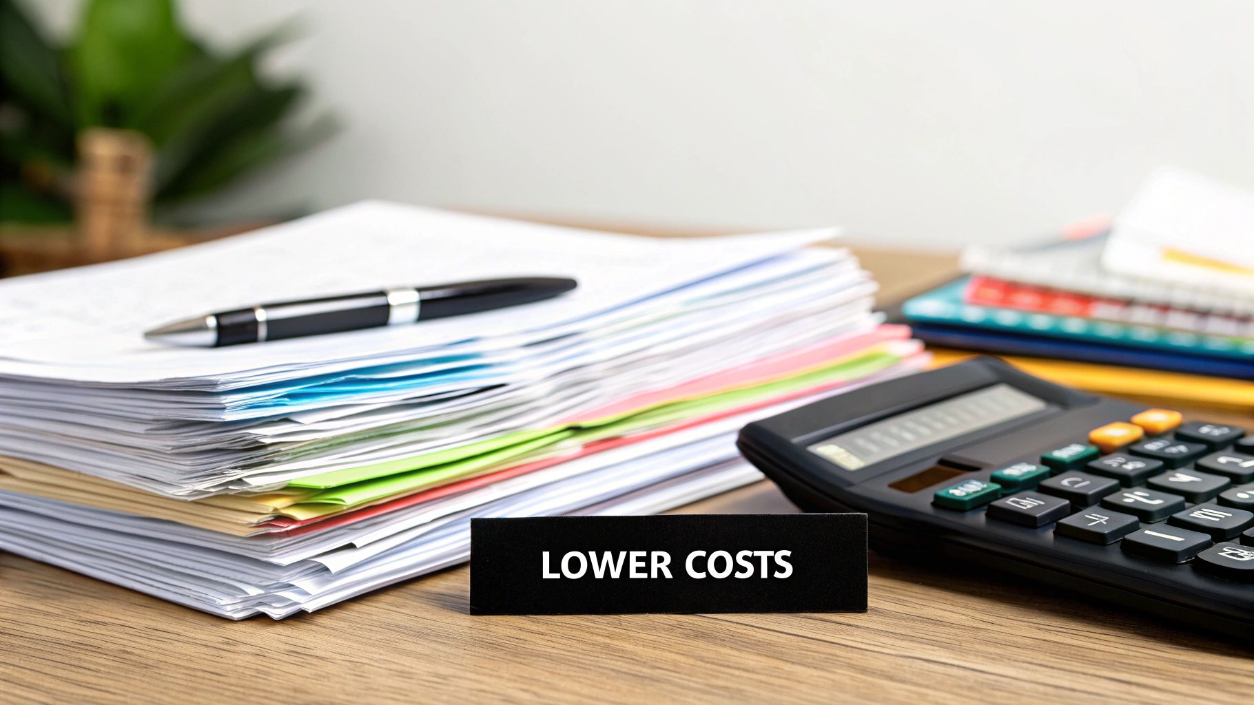 Graph showing the reduction in invoice processing cost after automation