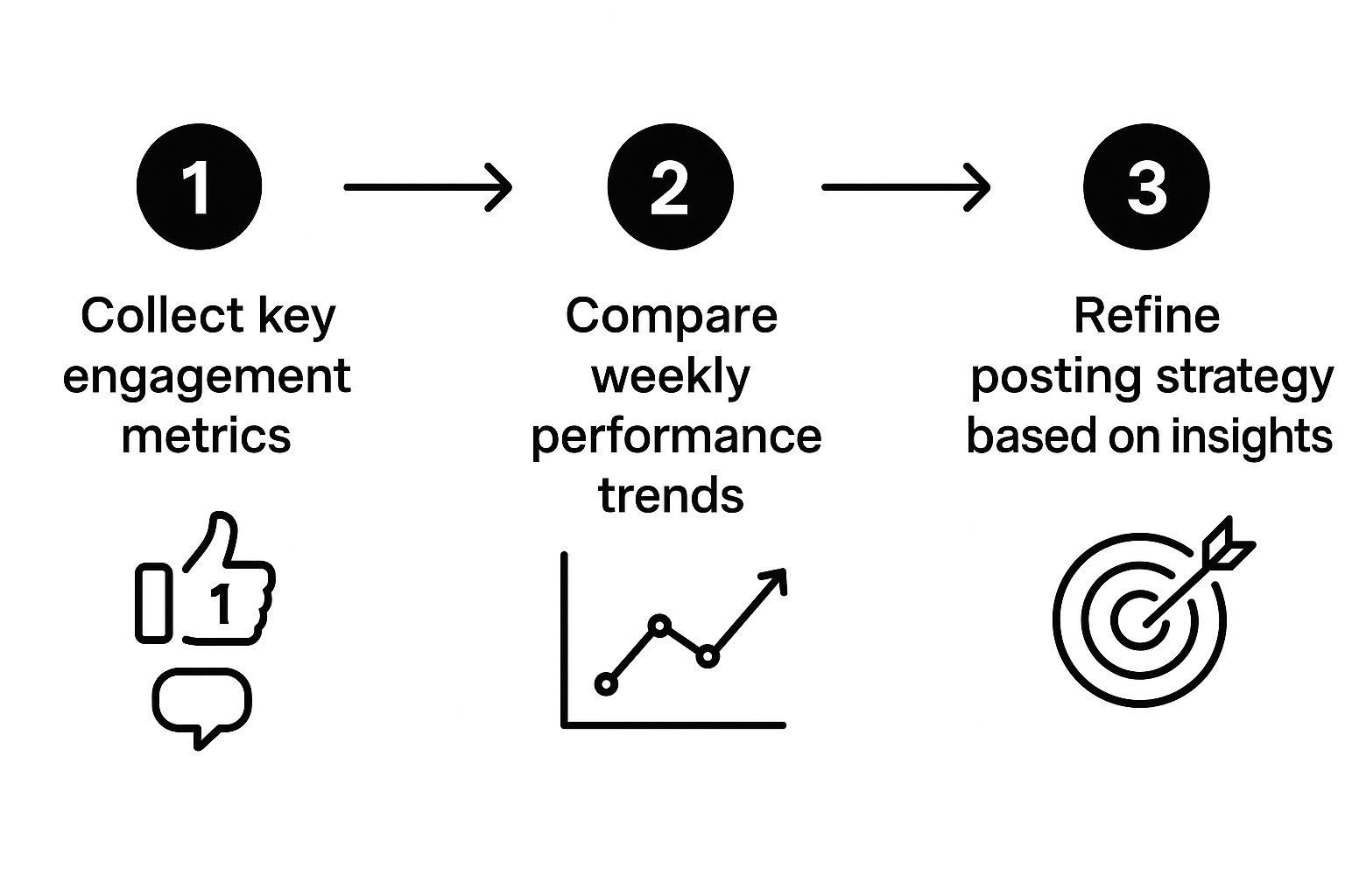 Infographic about social media workflow template