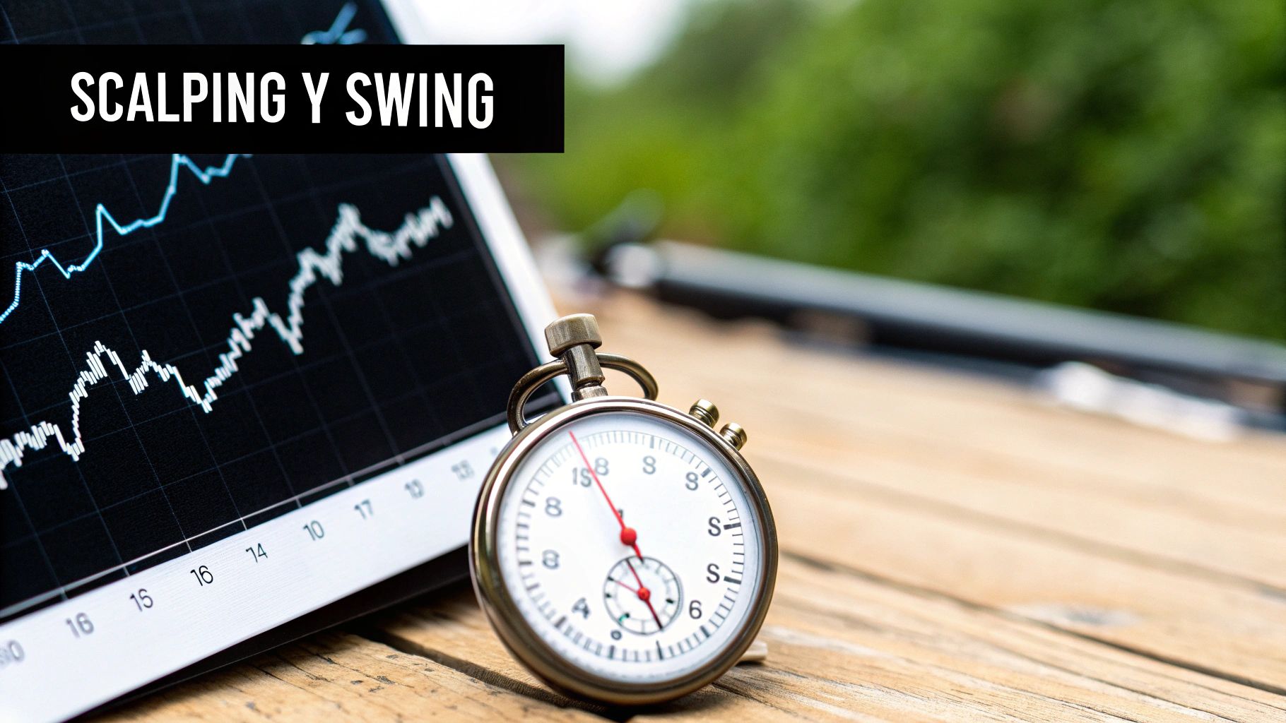 Una persona planificando estrategias en un escritorio con gráficos deportivos en una pantalla.