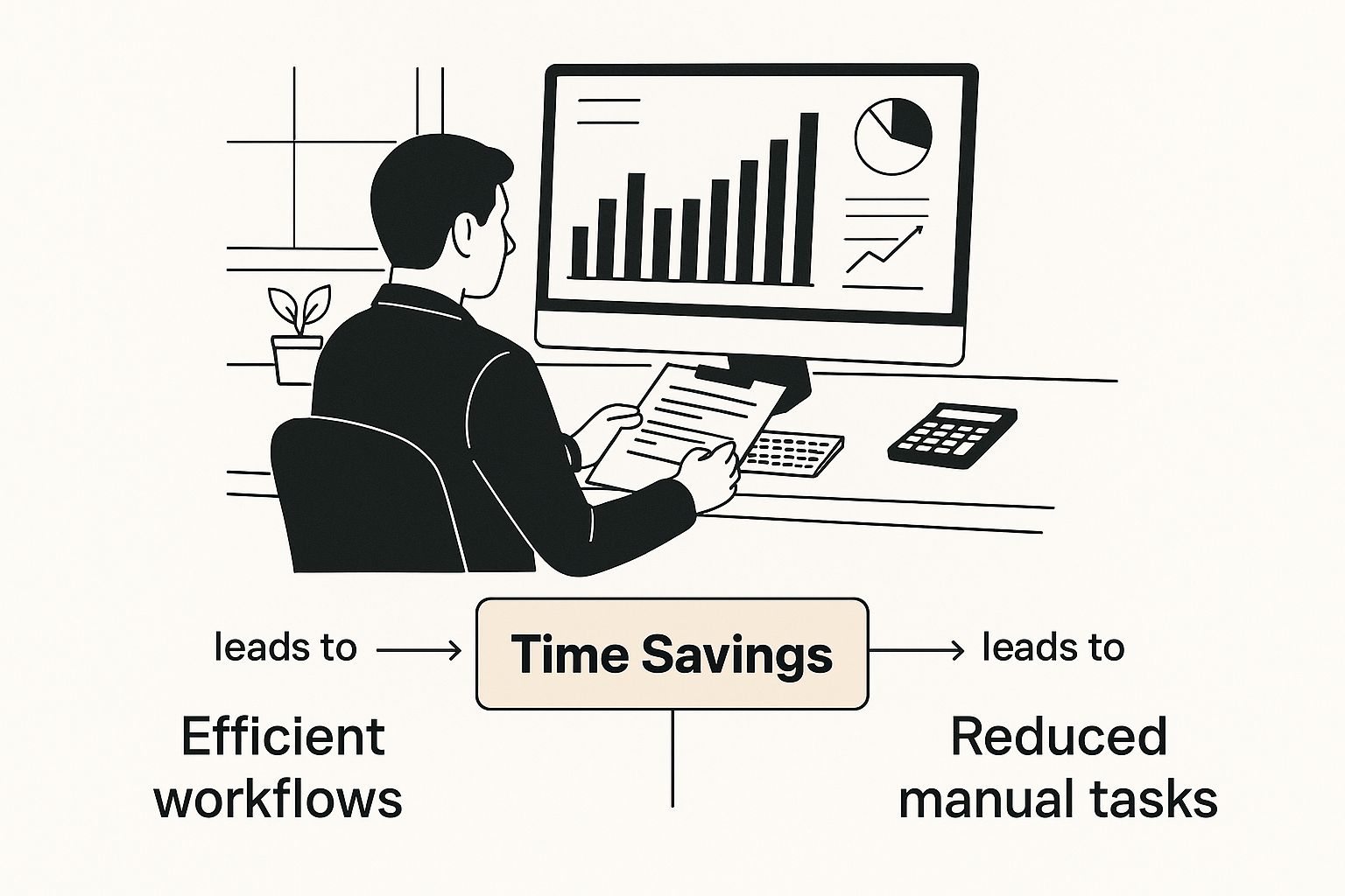 Infographic about accounting process automation