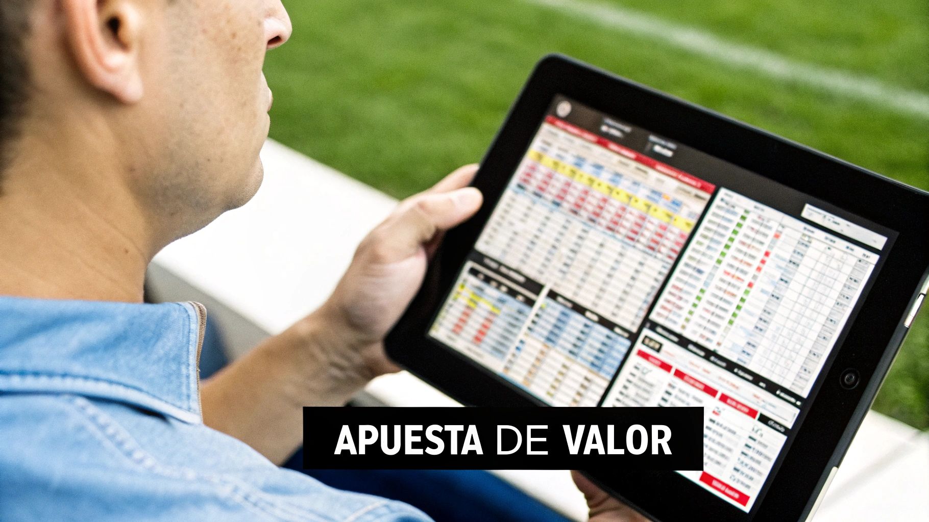 Una ilustración que muestra el concepto de Value Betting, comparando la probabilidad real con la cuota de la casa de apuestas.