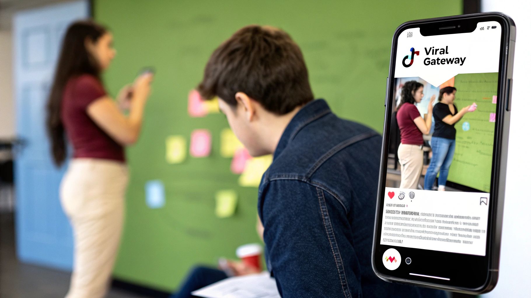 A visual representation of the TikTok developer API connecting with various devices and applications