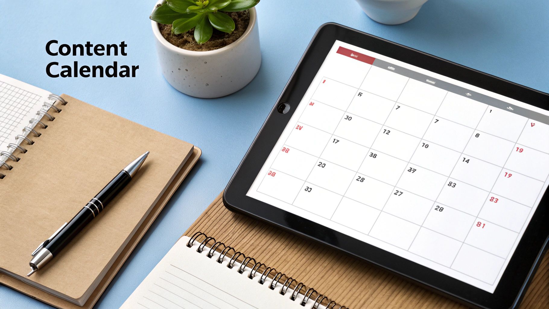 Develop a Consistent Content Calendar