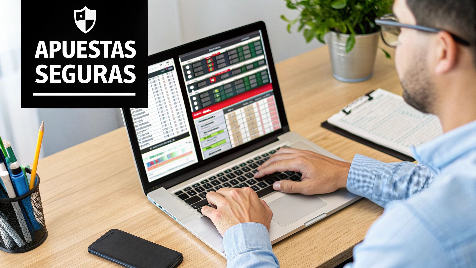 Un gráfico mostrando una flecha ascendente, simbolizando el crecimiento de las ganancias en las apuestas seguras.