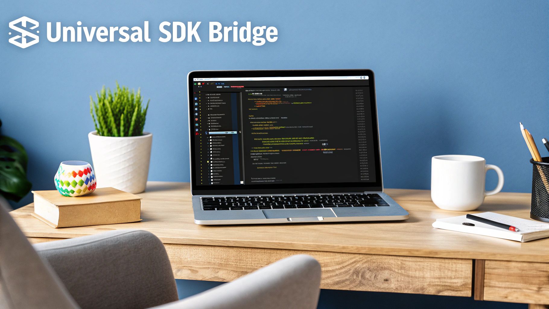 Developers using a social media posting SDK to connect multiple social platforms through a central hub.