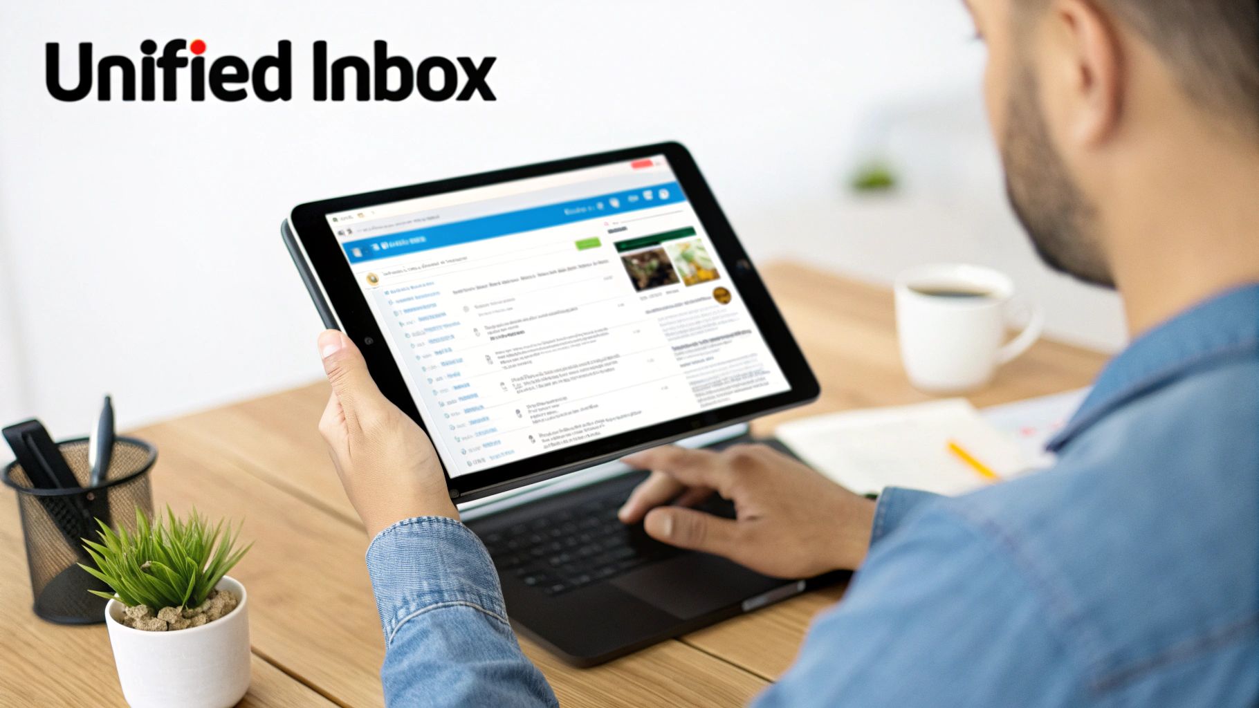 Social media engagement dashboard showing user comments and messages