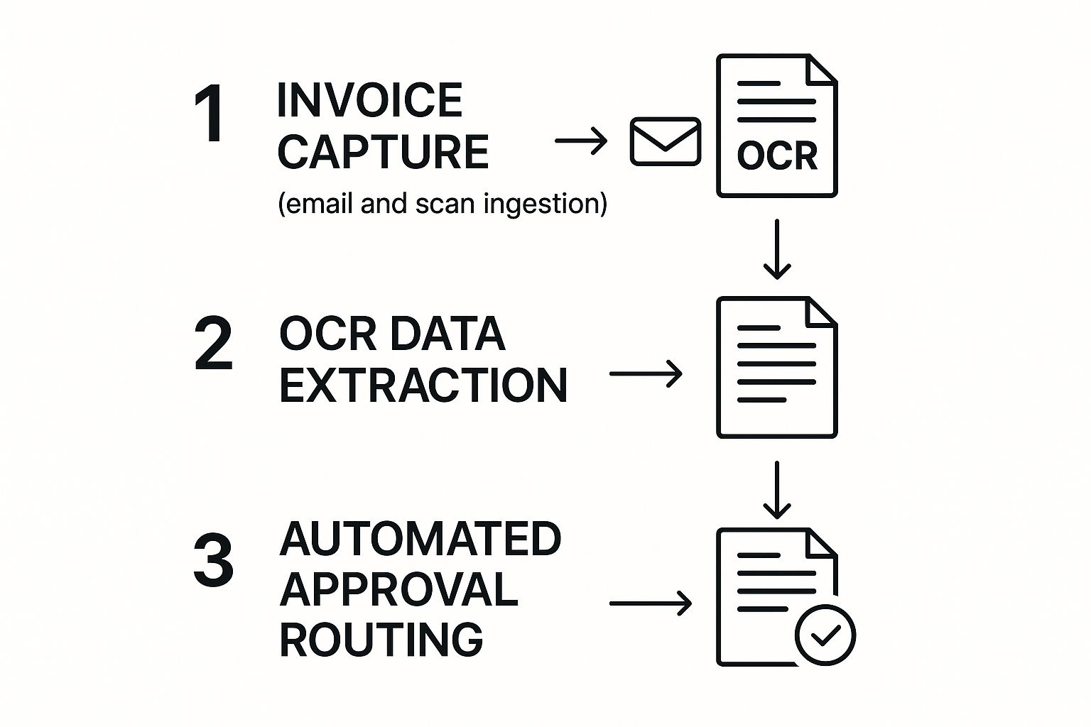 Infographic about vendor invoice management software