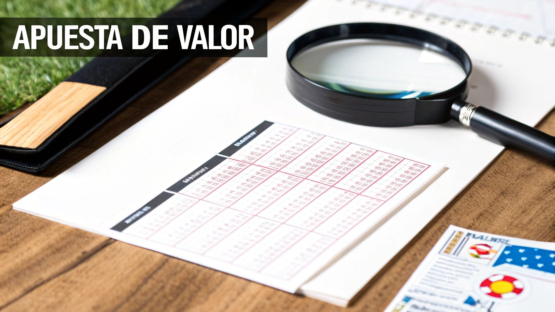 Persona revisando datos y estadísticas en un dispositivo móvil con gráficos de crecimiento detrás.