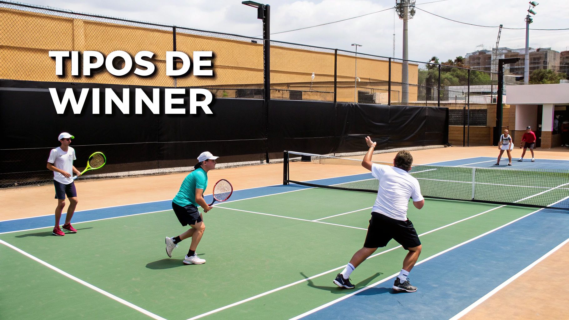 Un jugador de tenis ejecutando un golpe ganador potente
