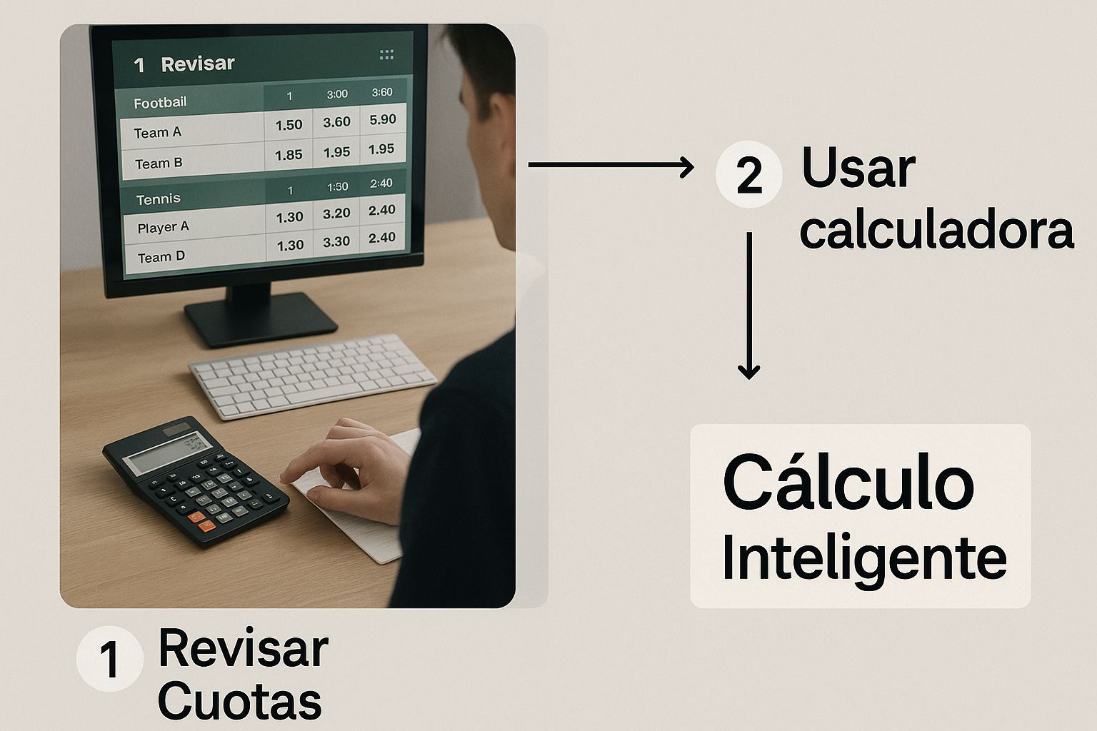 Infographic about calculadora de apuestas deportivas