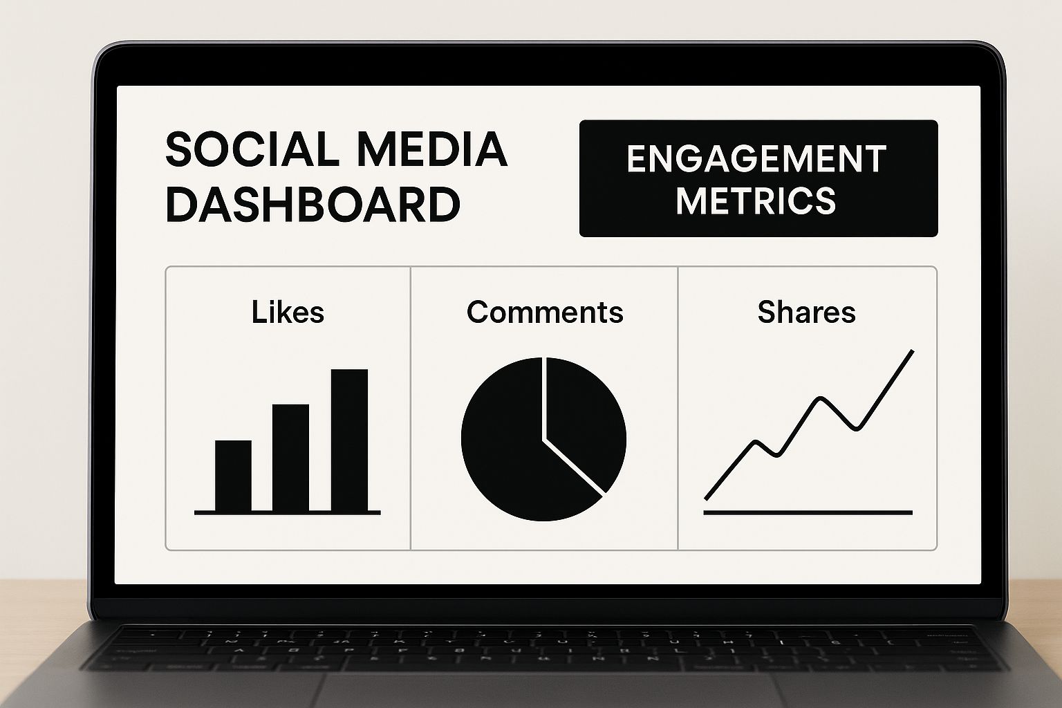 Infographic about social media key performance indicators