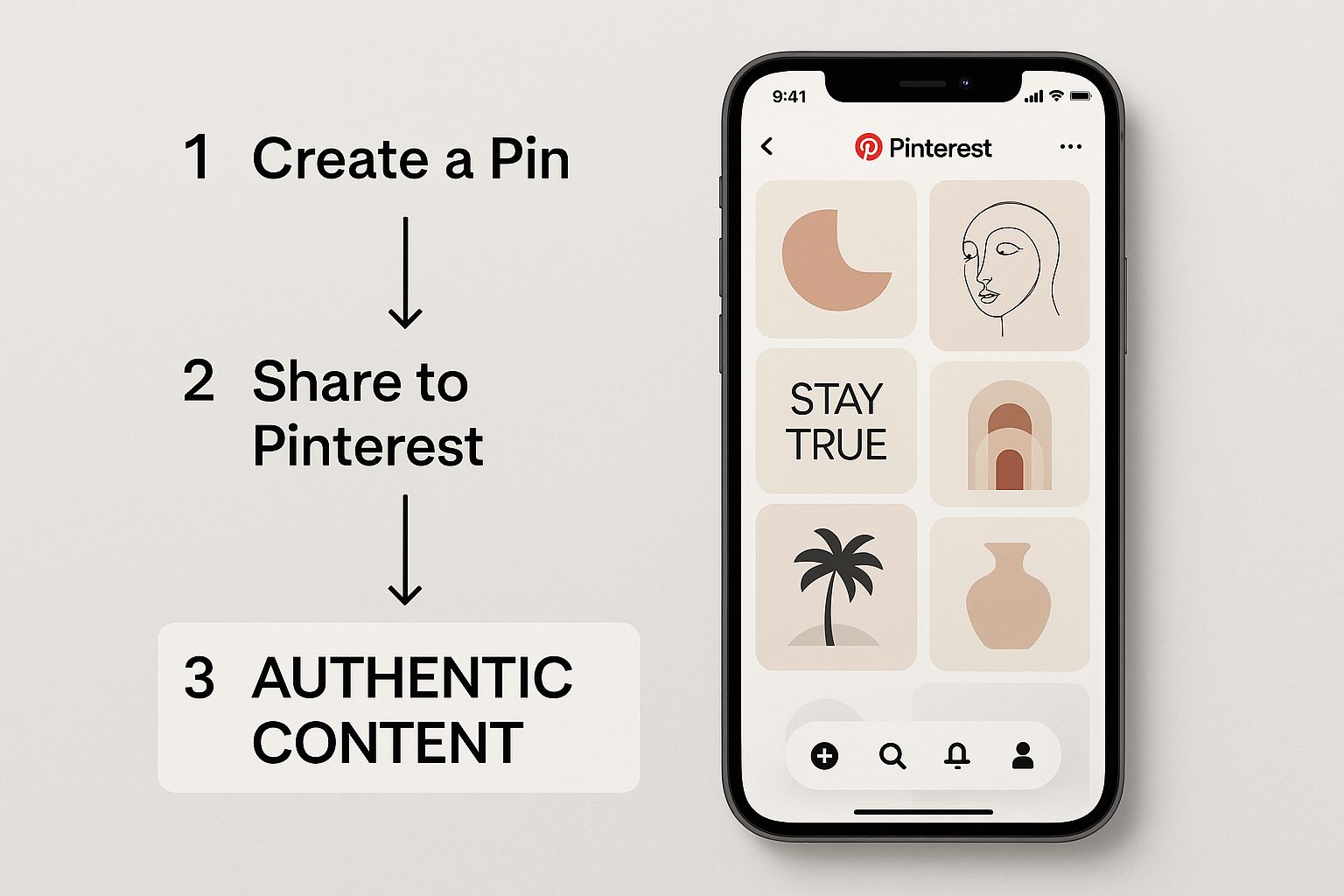 Infographic about pinterest new ai content filter