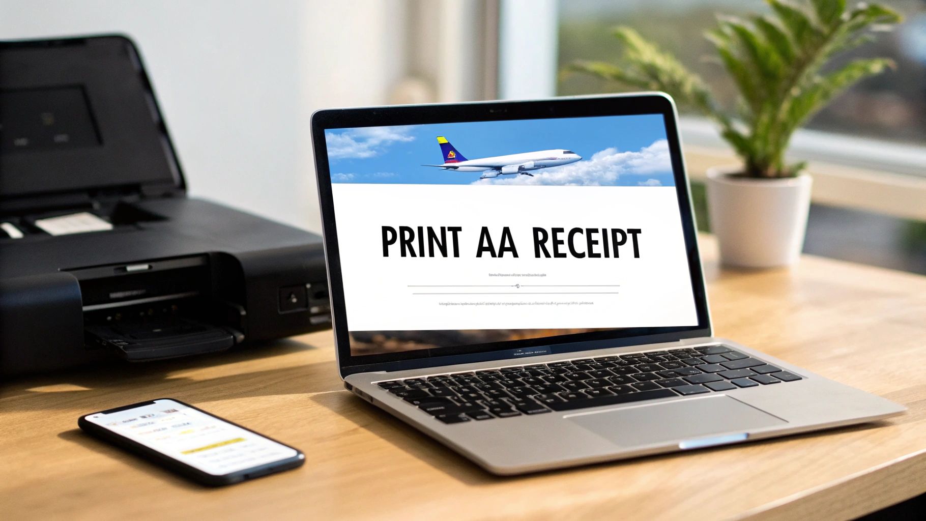 How to Get and Print an American Airlines Receipt Quickly