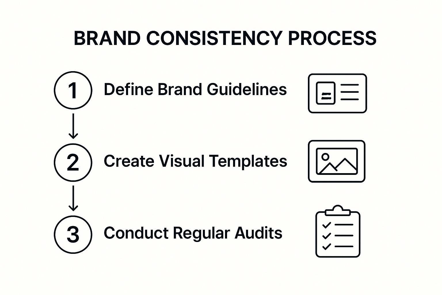 Infographic showing key data about Consistent Brand Voice and Visual Identity