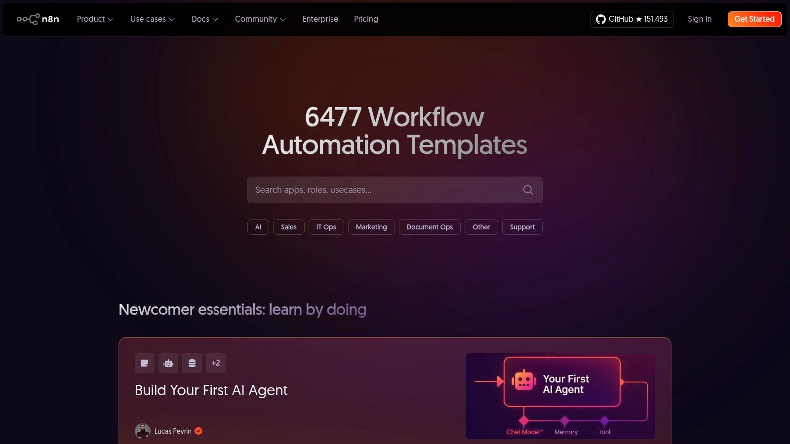n8n Template Library (official)