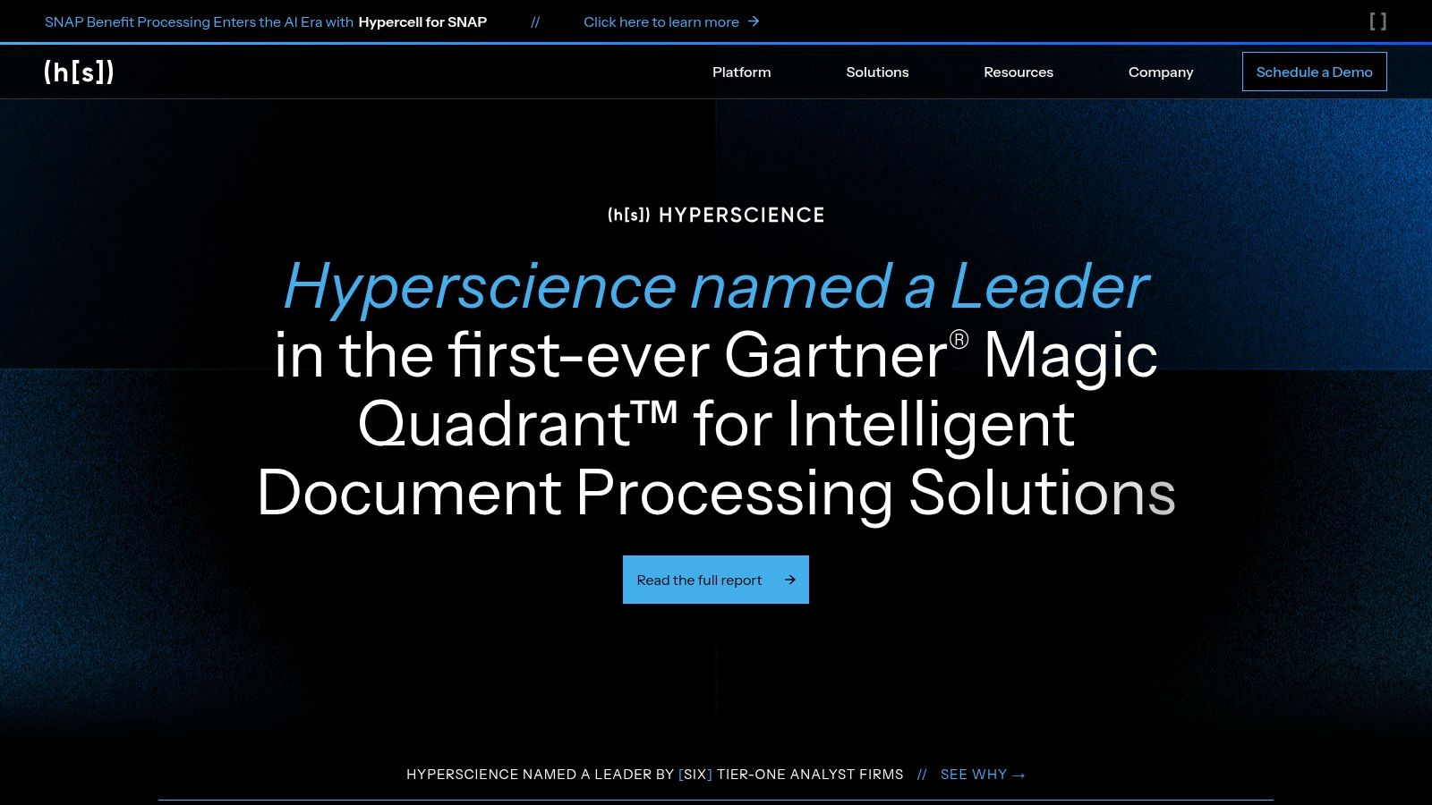 Hyperscience – Enterprise Document AI Platform
