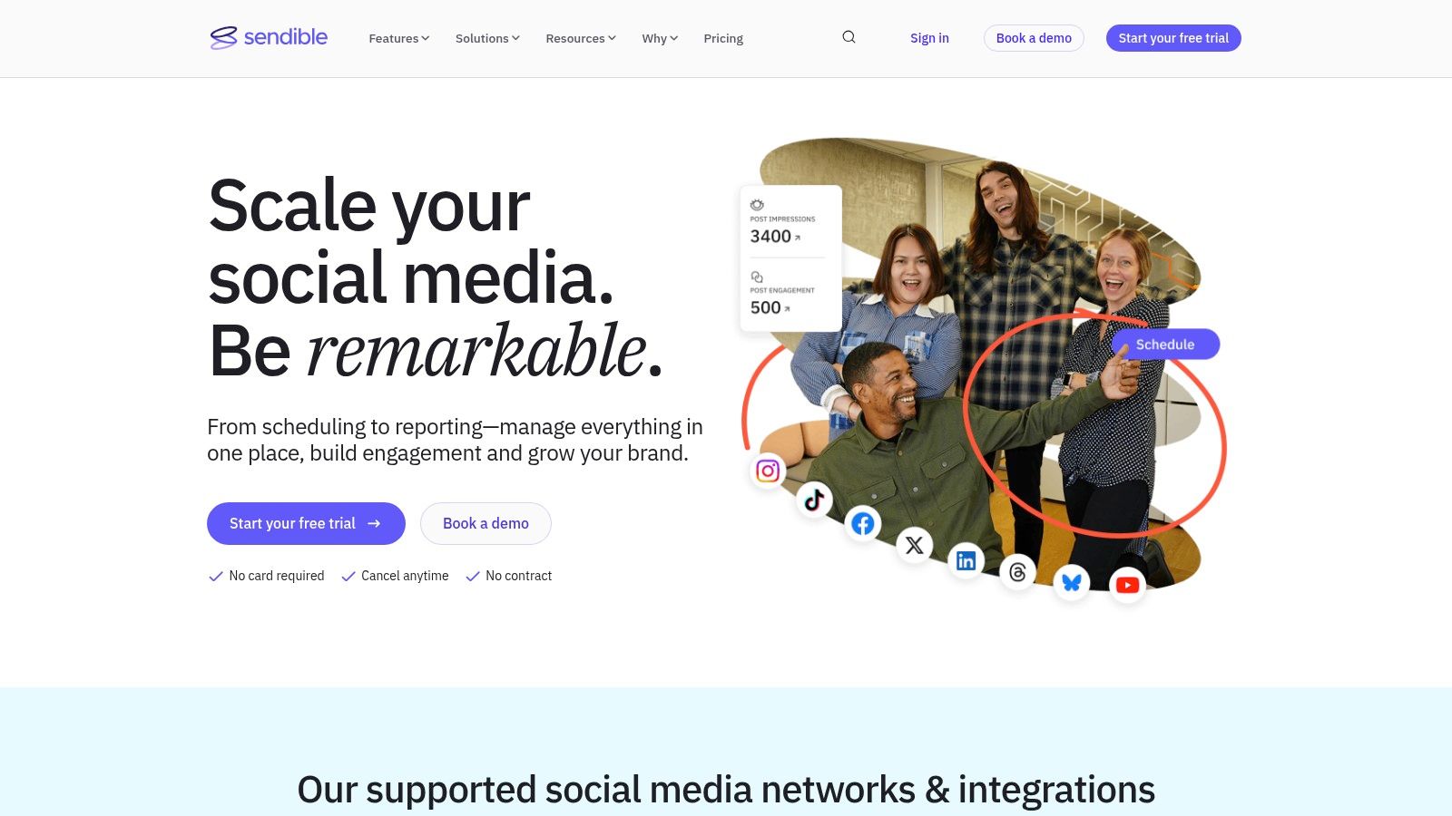 Sendible: Best for Agencies & Client Management