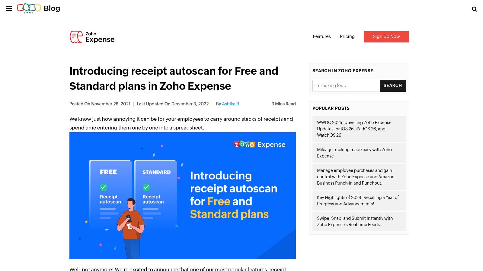 Zoho Expense