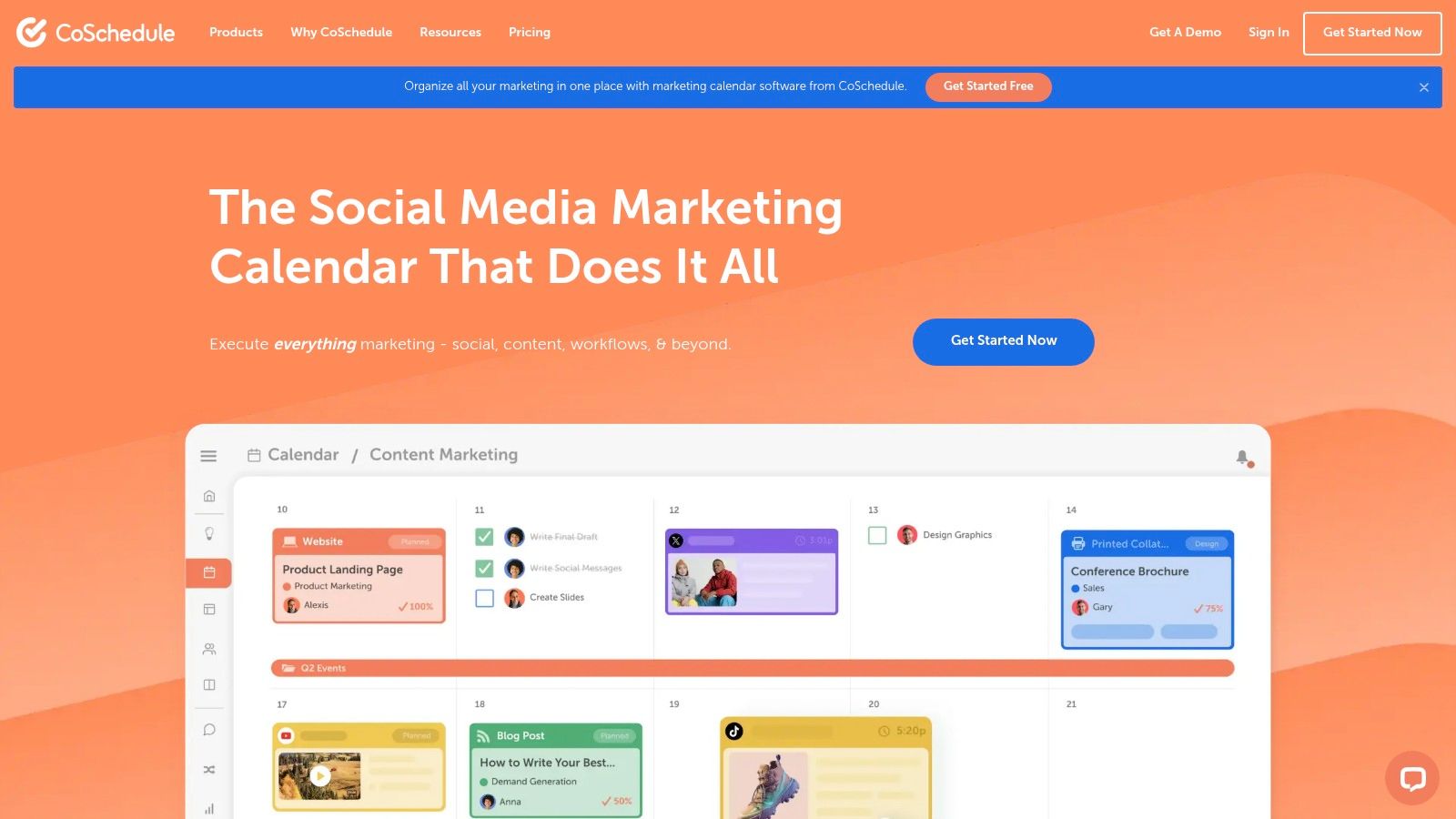 CoSchedule (Free Marketing/Social Calendar)