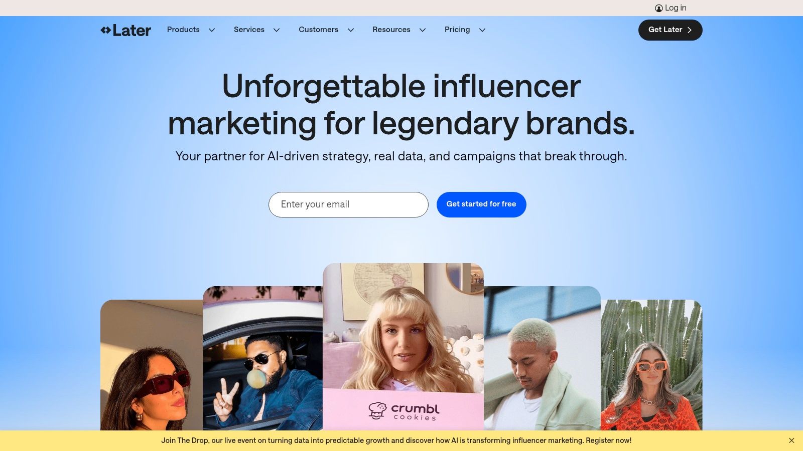 Later: Best for Visual-First Content Planning