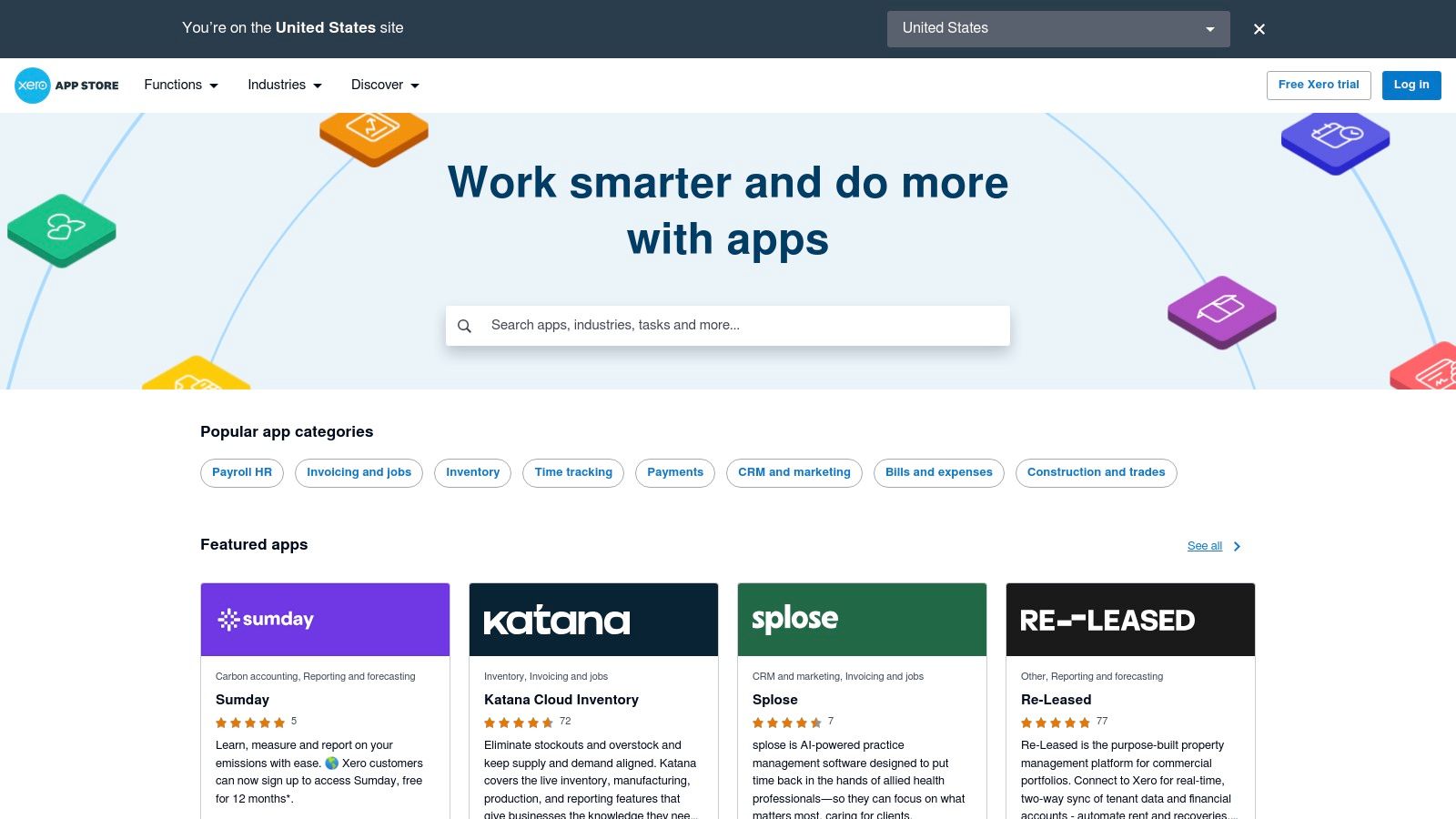 Xero App Store (official marketplace)