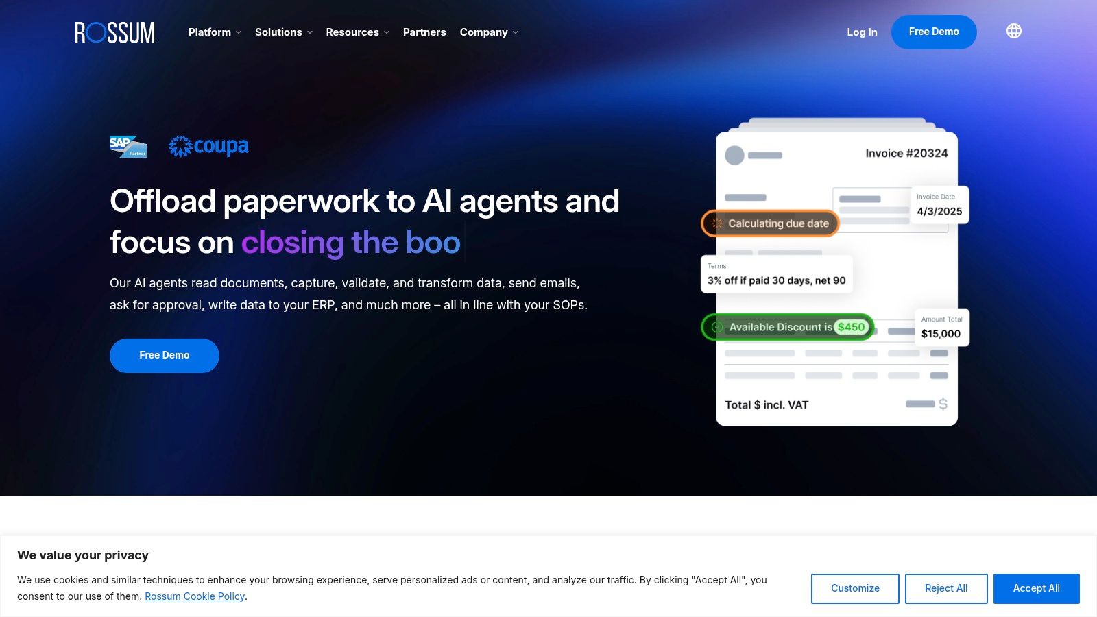 Rossum – Intelligent Document Processing for Invoices