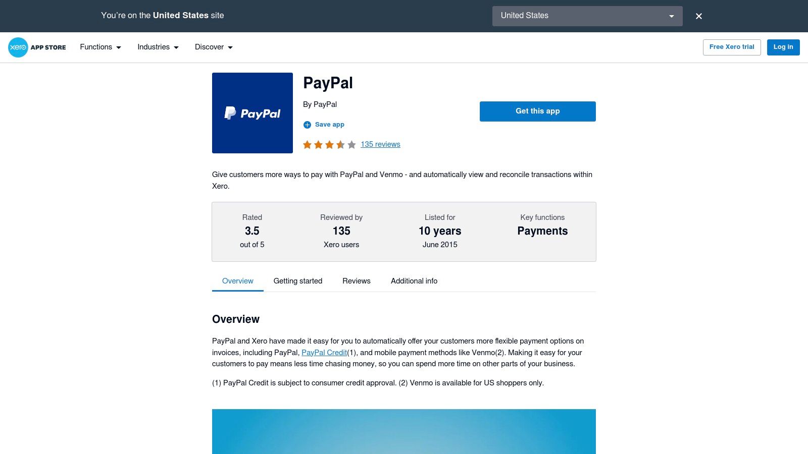 PayPal for Xero