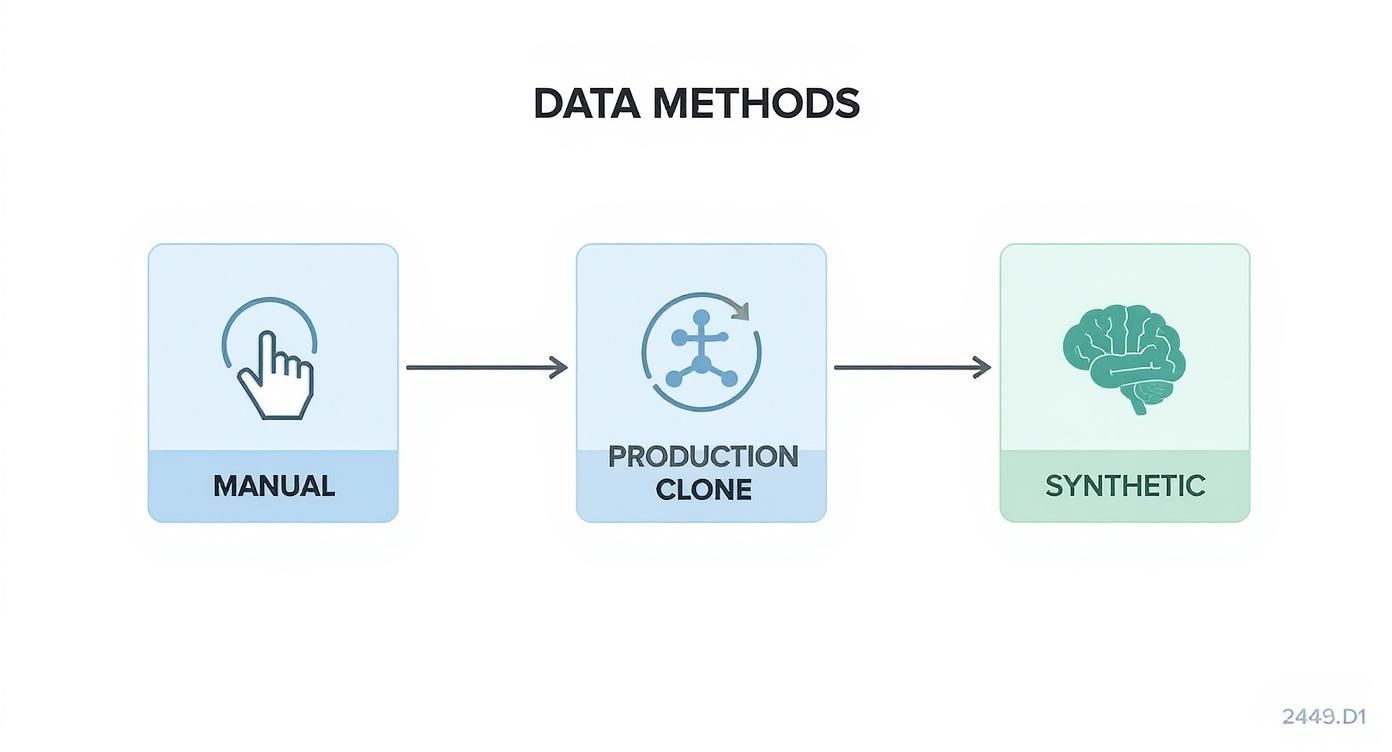 Infographic about test data generation