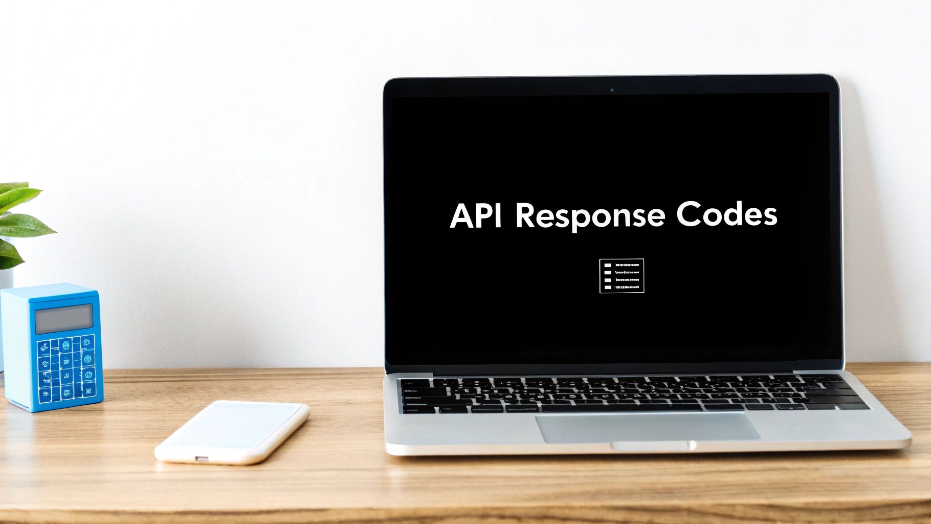 A graphic illustrating various REST API response codes like 200 OK and 404 Not Found