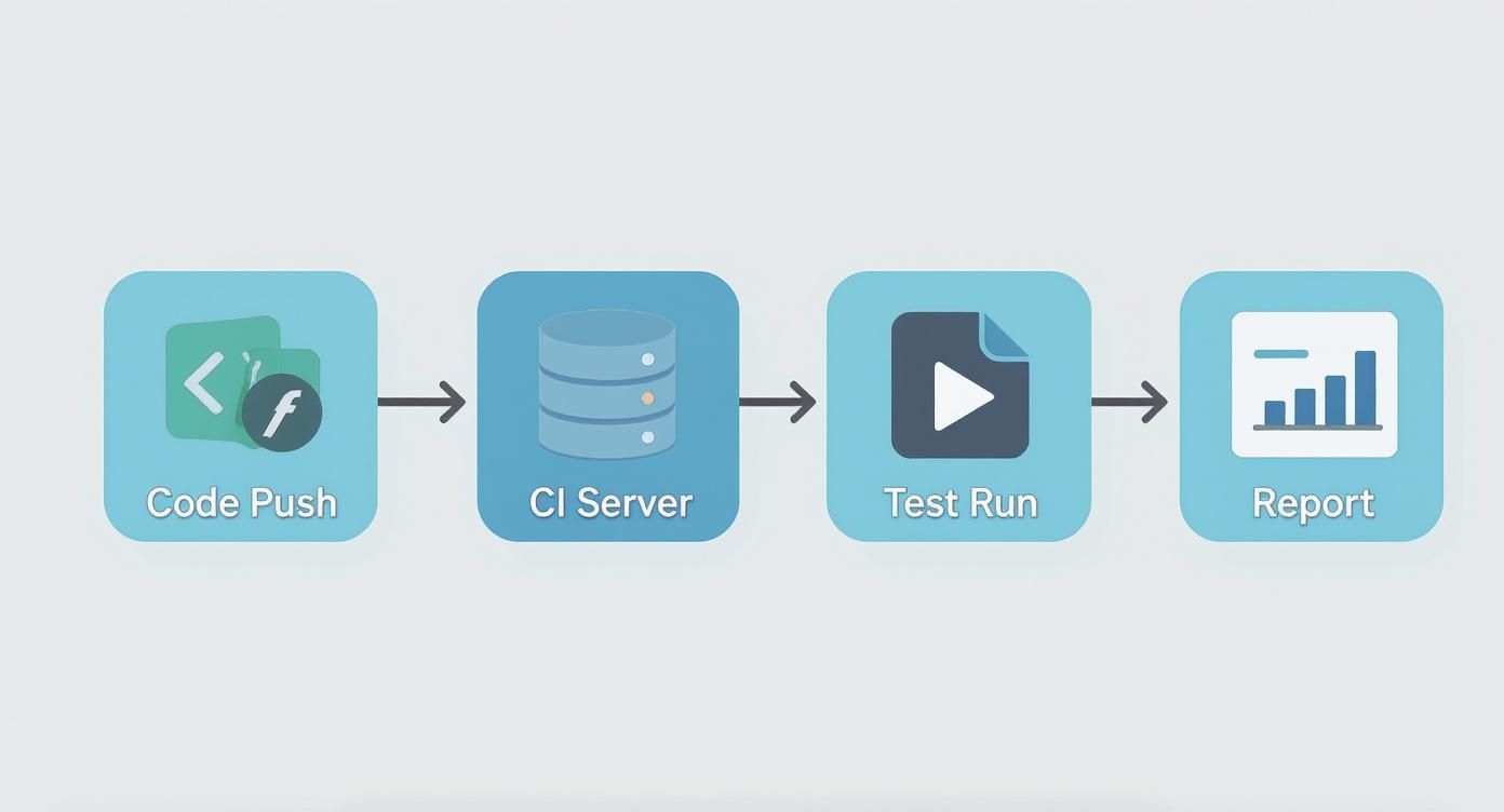 Infographic about automating ui testing