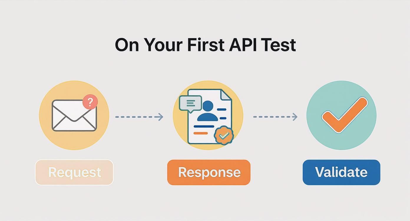 Infographic about how to do api testing