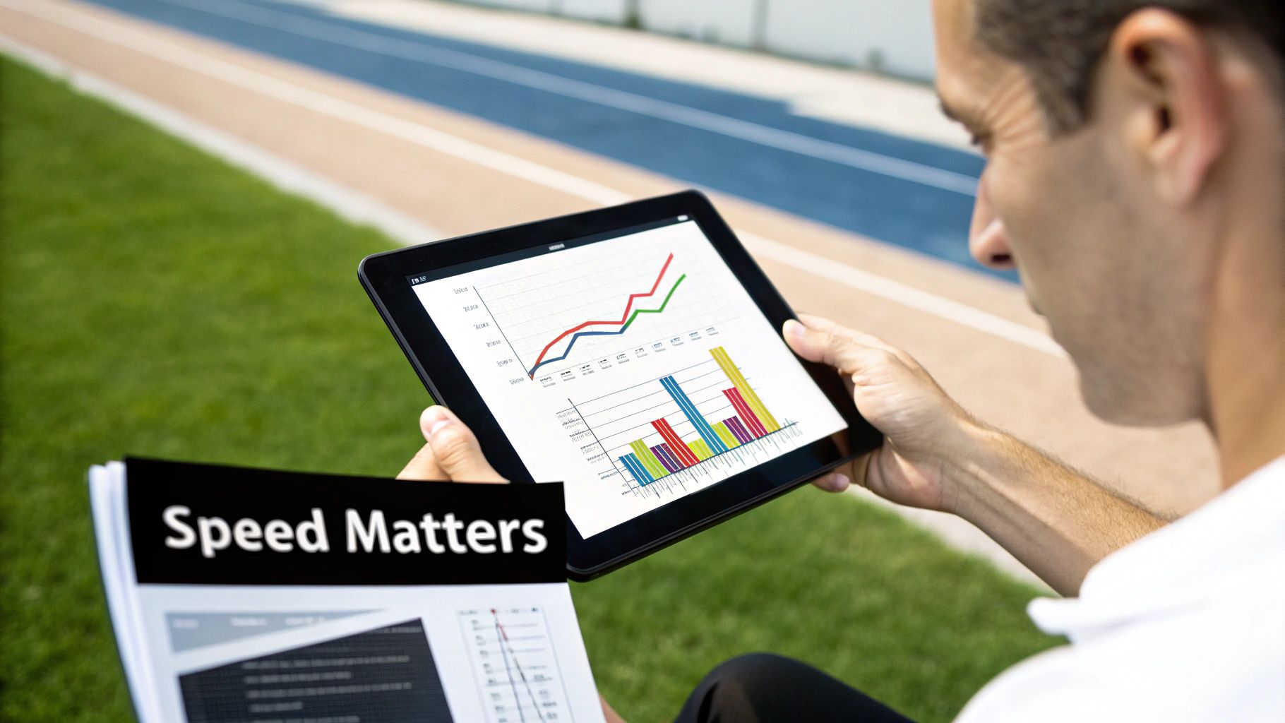 Diagram showing a lightweight REST request versus a heavier SOAP request, highlighting speed.