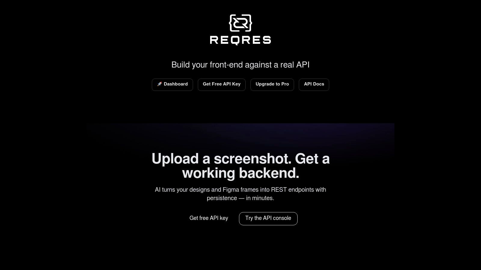 Reqres (Hosted REST API for Front-end Tests)