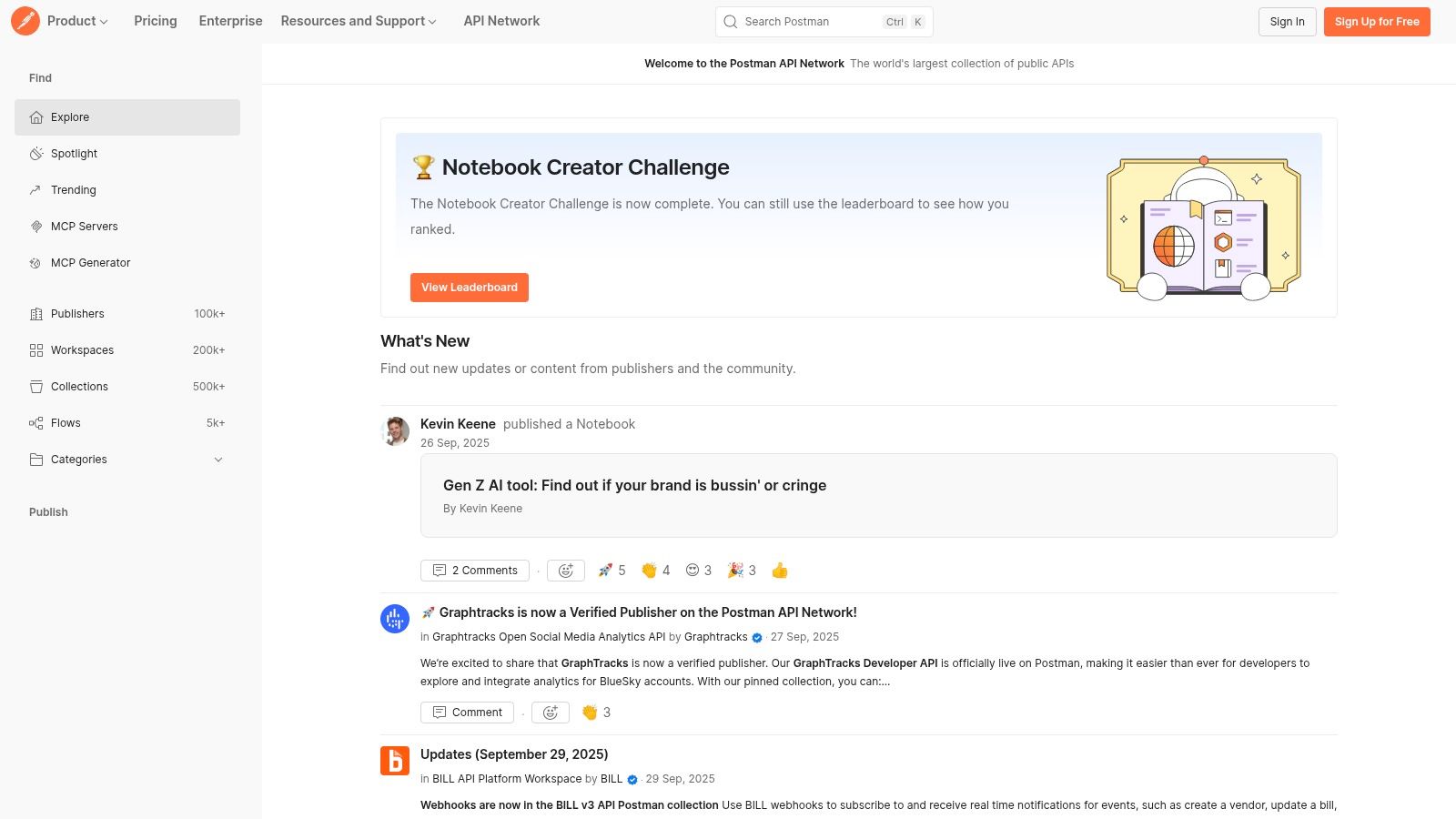 Postman API Network